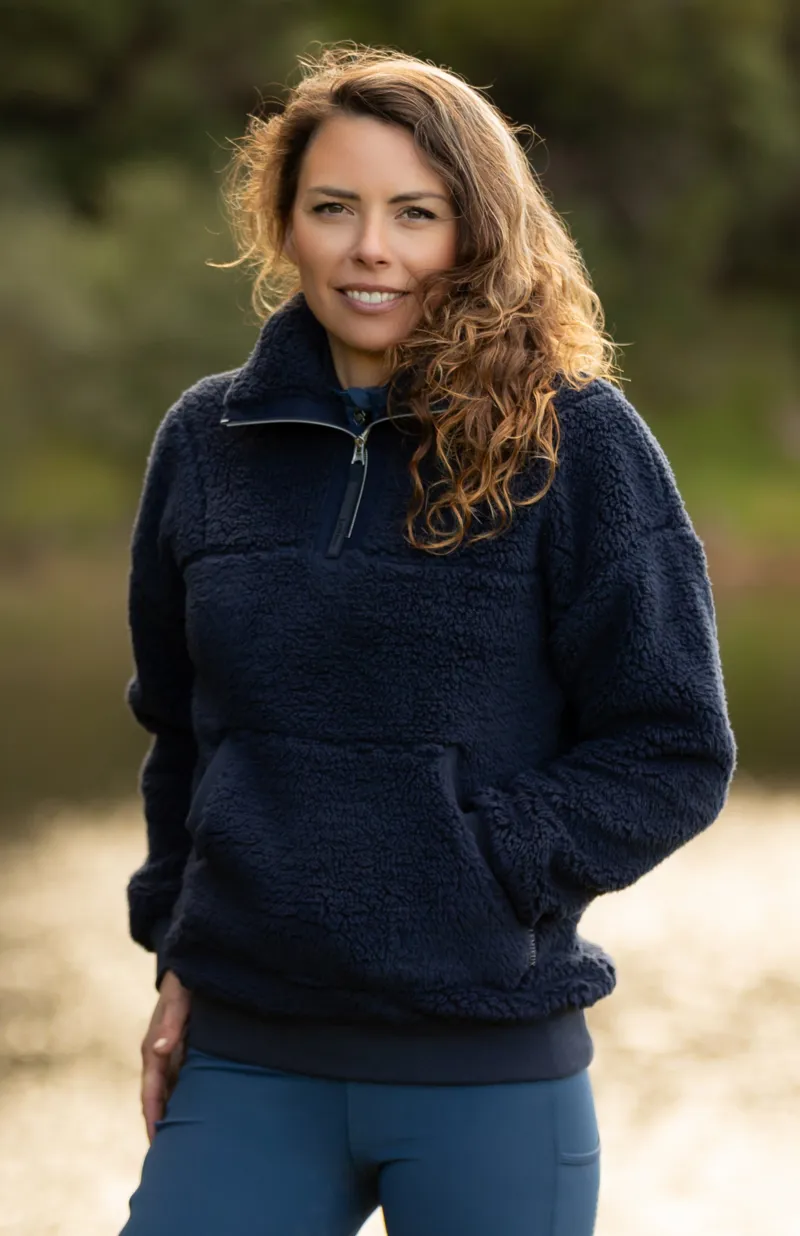 LeMieux Ladies Tara Teddy Fleece Navy-1